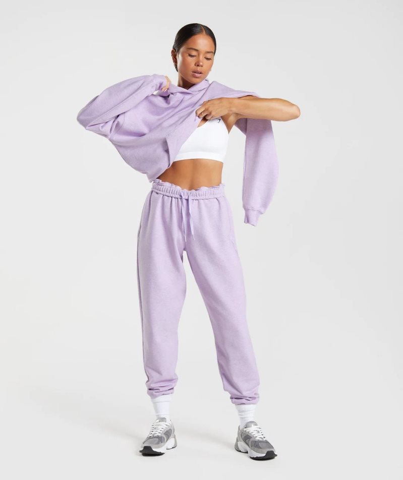 Women's Gymshark Rest Day Sweats Jogger Light Purple | NZ 2JOMIW